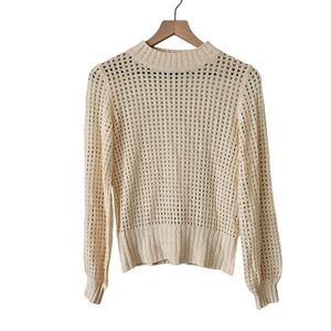 As By Df Peach Open Knit Sweater